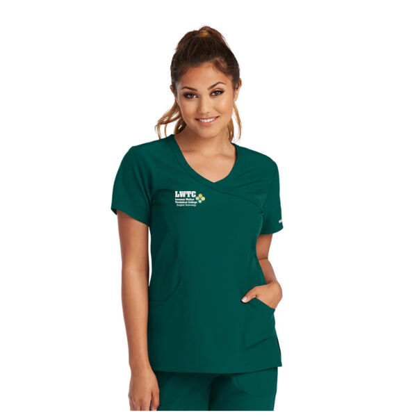 Surgical Technology Scrub Top | Mock Wrap | Women's Thumbnail