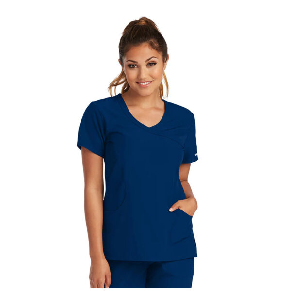Phlebotomy Scrub Top | Mock Wrap | Women's Thumbnail